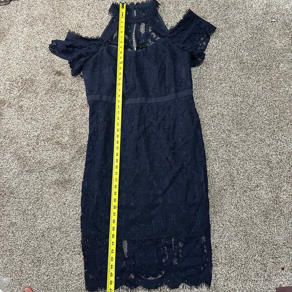 CITY CHIC Women's Pippa Lace Dress Size M In Navy - Picture 11 of 13